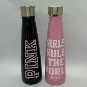 Set of 2 Insulated Tumblers Stainless Steel Travel Water Drink Bottles